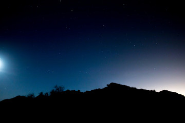 Desert night sky