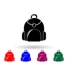 schoolbag multi color icon. Elements of education set. Simple icon for websites, web design, mobile app, info graphics