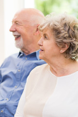 Portrait of elder couple in vertical