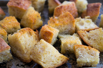 Toasting Croutons