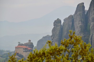The Meteora Monastery of Rousanou in Greece