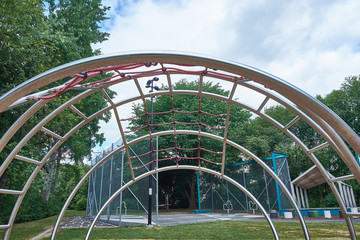 Fototapeta premium Storsjöparken a playground in Årsta Stockolm open for everyone