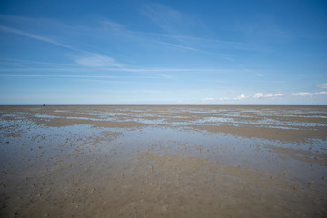 Fototapeta na wymiar North Sea Coast Mudflat