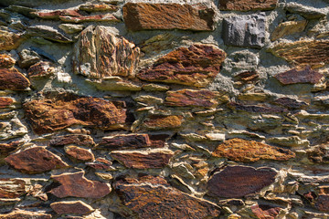 Sehr alte Burgmauer Textur