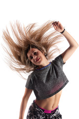 Fitness exercise girl