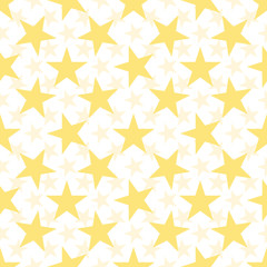 Seamless pattern with stars on white background. Vector illustration.