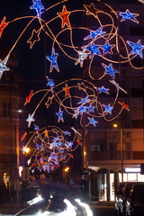 Christmas decorations on streets