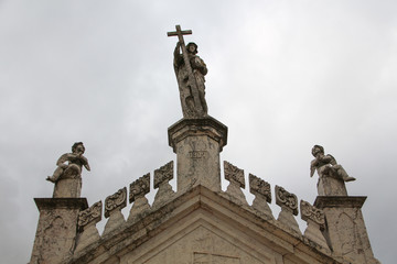 detail of crypt in cemetary