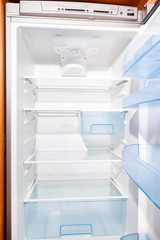 Opened Refrigerator interior