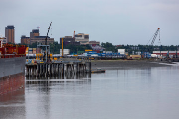 Ship in port, Anchorage, Alaska