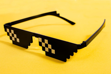 meme pixel glasses