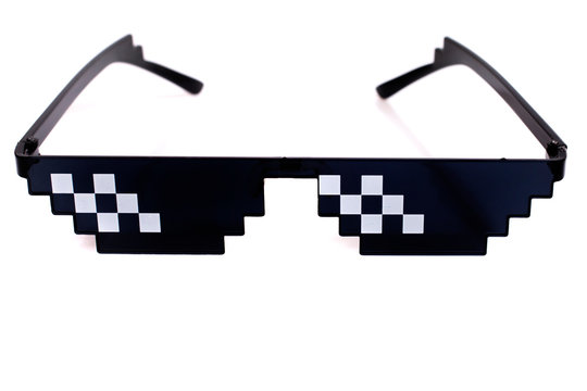 meme pixel glasses