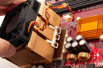 installing a cpu fan on motherboard