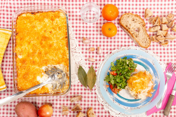 Cod fish with cream