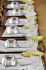 Empty school canteen