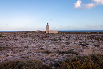 Obraz premium lighthouse on the fortress of Sagres