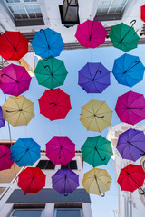 umbrellas street decoration