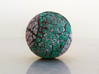 old worn ball