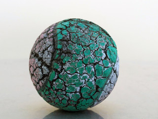 old worn ball