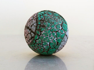 old worn ball