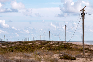 sand dunes shoreline