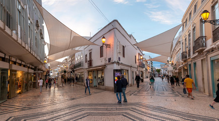 Street of Santo Antonio in Faro city