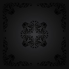 design in classic style, curly pattern