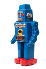 Vintage tin robot toy