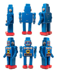 Vintage tin robot toy