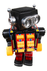 Vintage tin robot toy