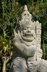 Fototapeta na wymiar Balinese Bedogol (Dwarapala) Statue
