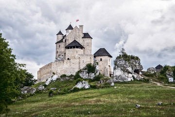 Bobolice Castle in Silesia, Poland
