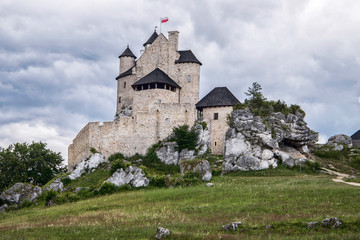 Fototapeta na wymiar Bobolice Castle in Silesia, Poland