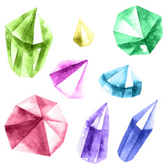 Multicolor diamond crystals
