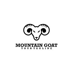 mountain goat logo design