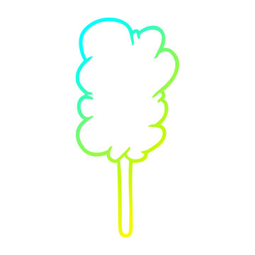gradient cotton candy on stick clip art preview