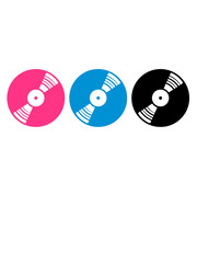 vinyl bunte reihe discjockey club music liebe musik party auflegen platte spielen tanzen disko mischpult cool logo design dj
