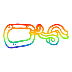 rainbow gradient line drawing cartoon clip and rope