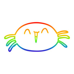 rainbow gradient line drawing halloween spider