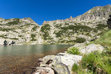 Landscape of Samodivski lakes, Pirin Mountain, Bulgaria