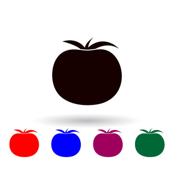 a tomato multi color icon. Elements of farm set. Simple icon for websites, web design, mobile app, info graphics