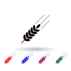wheat multi color icon. Elements of farm set. Simple icon for websites, web design, mobile app, info graphics