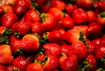 strawberries in box