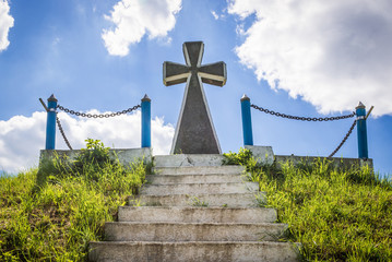Memorial of Ukrainians killed in 1941 on Cemetery in Chortkiv, Ukraine