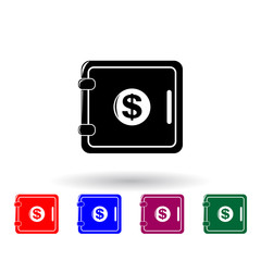 safe multi color icon. Elements of finance set. Simple icon for websites, web design, mobile app, info graphics