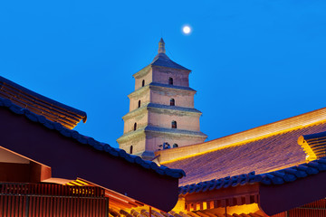Obraz premium Big wild goose pagoda of Xi'an city of China.