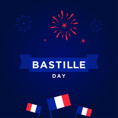 Bastille Day Vector Design Template