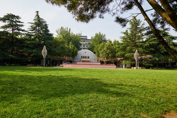 The grass square of Northwest University of China.