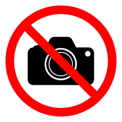 No Photograph Symbol Sign, Vector Illustration, Isolate On White Background Label .EPS10