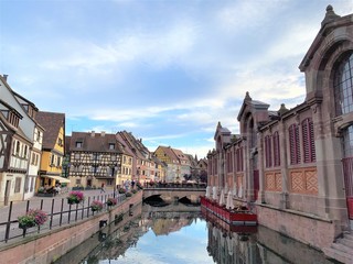 A view from the streets of Colmar in Alsace region of France